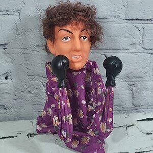 Vintage 1980s Rocky Balboa Hand Puppet Boxing Figure Sylvester Stallone Works